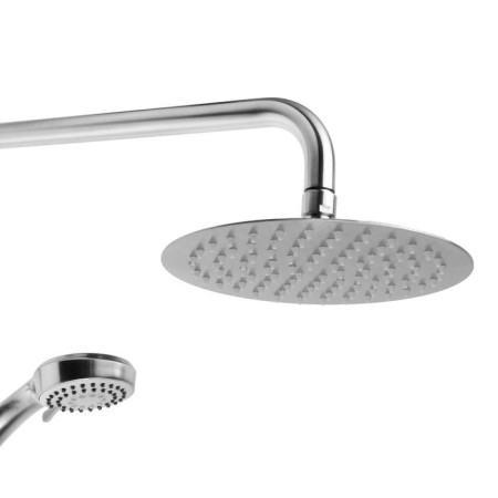 Shower system Accoona A83103-2, with a tropical shower, stainless steel, chrome-1