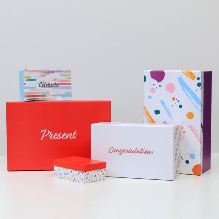 A set of boxes 15 in 1, gift packaging, “Congratulations!”, 12 x 7 x 4 cm - 46.6 x 35.2 x 17.5 cm-8