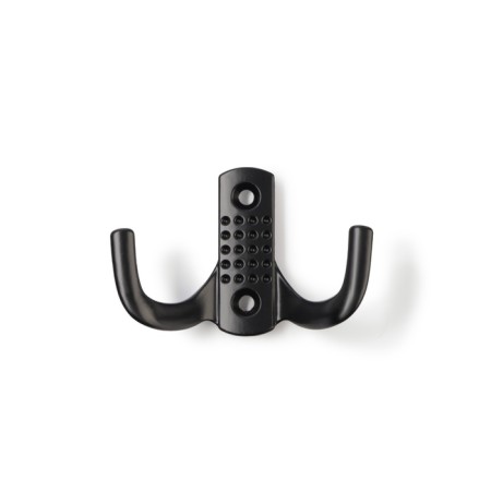 Hook furniture tundra TKD011BL, two -rod, black color-3