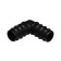 Corner connector, L-shaped, for a hose 1 "(25 mm), plastic