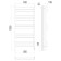 Terminus heated towel rail "Prato" P15, 500x1300 mm, chrome