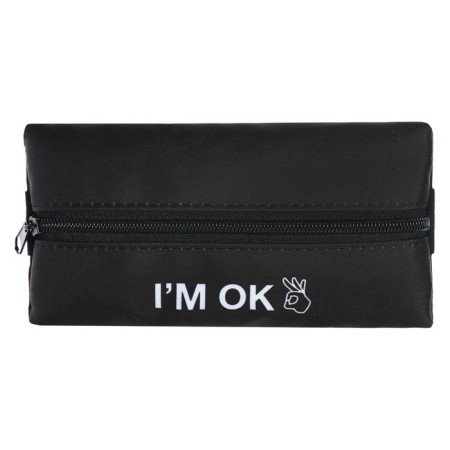 Penal is soft, 1 compartment, 95 x 200 mm, flat, PM-Shr28 I`m OK, with a notebook rubber band,-4