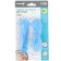 Hair care kit: comb and brush "Flower", Blue Color