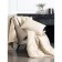Desert Flower pillow, size 50x70 cm, camel wool, plain, beige