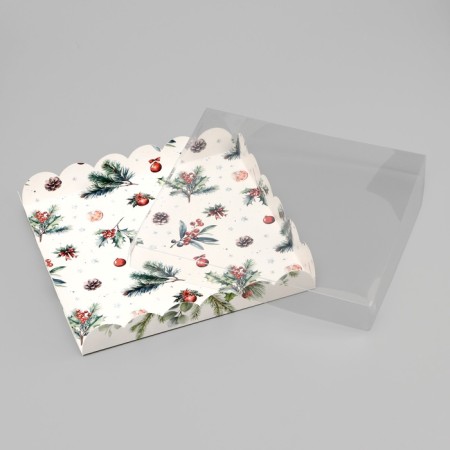 Bearbox, confectionery packaging, "Happy New Year!", 21 x 21 x 3 cm, New Year-3