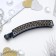 Hair banana "Geometry" 9.5 cm, black-gold