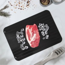 A baking sheet for defrosting products of a shade, 29.5 × 20.5 cm, black color