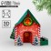 Volume House "New Year's House", Christmas tree, 12 x 12 x 18 cm, New Year