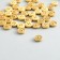 Buttons wood for creativity 4 punctures "Circle stitches" set 40 pcs 1.2x1.2x0.3 cm