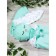 Comforter pillow - heating pad, mint color