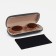 Case for glasses on the cracker, black/silver color