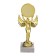 Nick's reward figure with a “Successful, beautiful, amazing” liner, plastic, stone, gold, 18 x 7 cm
