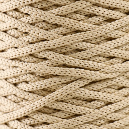 Knitting cord 100% polyester 3mm 100m/200 ± 20g (04-beige)-2
