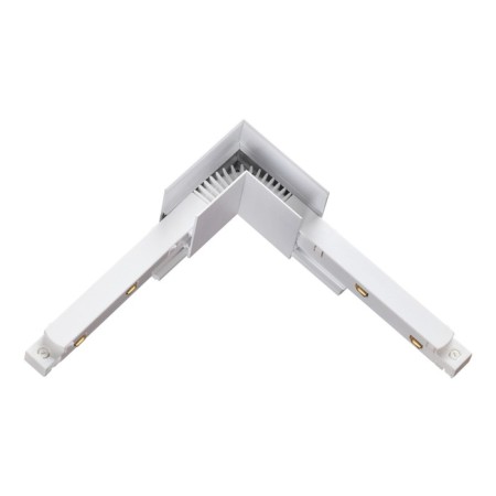 Connector L-shaped flum, white color-3