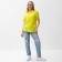 T -shirt female, yellow color, size 52