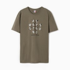 T -shirt male, Khaki color, size 48