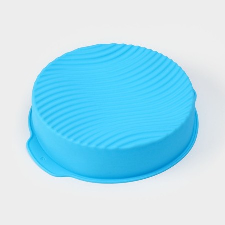 Baking uniform with handles of the valve "Circle", silicone, 27 × 24 × 6 cm, inner diameter 22 cm, color mix-1