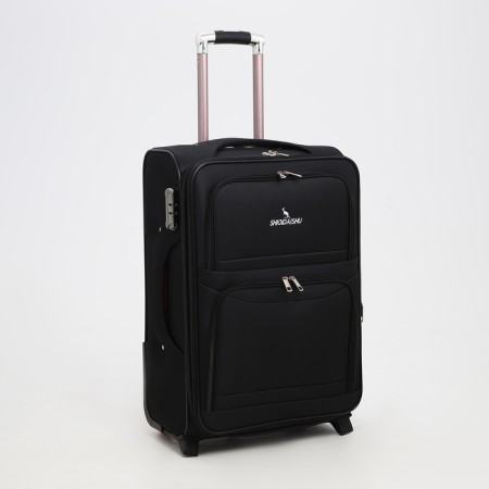 Small suitcase 24 "on lightning, code castle, with extension, black color-1