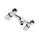 Shower mixer Zein Z3725, two -wound, watering can 3 modes, hose 150 cm, chrome