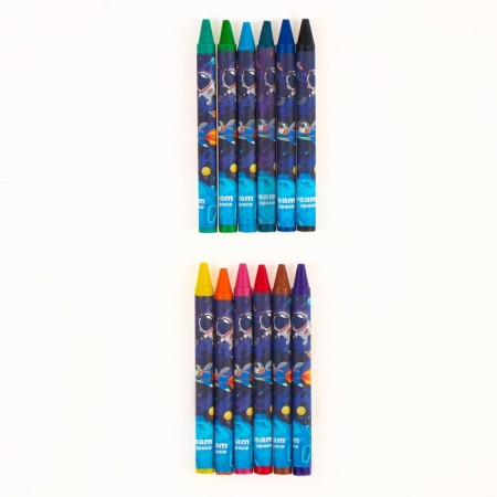 Wax pencils "Cosmos", set of 12 colors-1