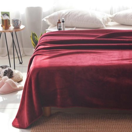 Sofia bedspread, size 220x240 cm, burgundy color-1