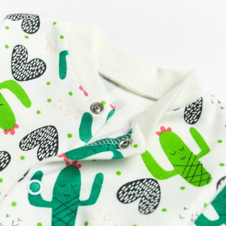 Nursery blouse, white color/cacti, height 62 cm-2