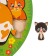 Logical puzzle "Animals and cubs", D = 20 cm