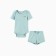 Kit for children (body, shorts) minku, menthol color, height 62-68 cm
