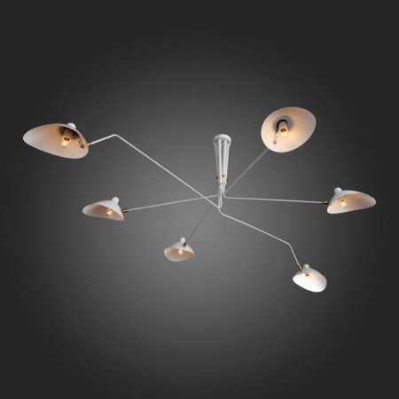 Ceiling Ceiling ST LUCE. SL305.502.06. SPRUZZO. 6x60 watts, E27, 180x180x54 cm, white color-13