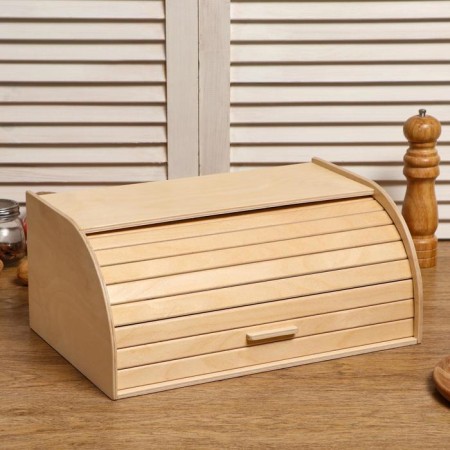 Bread of a wooden "loaf", transparent varnish, 38 × 24.5 × 16.5 cm