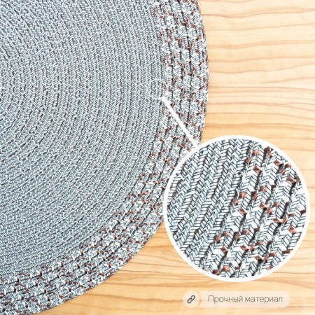 Serving napkin "Teri", 38 × 38 cm, gray color-4