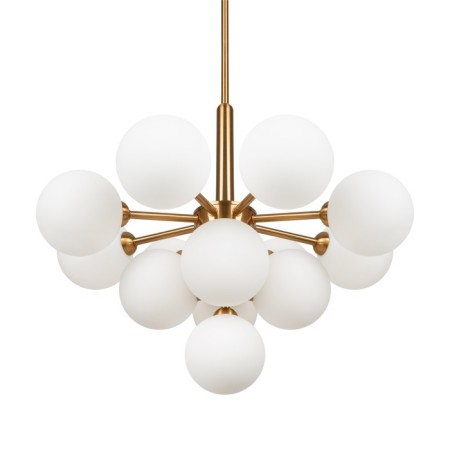 Suspended lamp Inversion, 13xg9, brass color-7