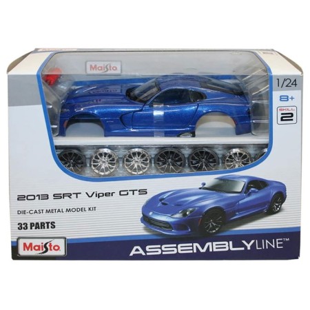 MASTO DIE-CAST 2013 SRT VIPER GTS machine, with a screwdriver, 1:24, blue color-1