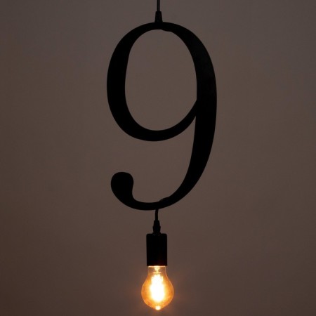 Bayerlux lamp "Figure 9" E27 40W Black 35x21 cm-3