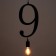 Bayerlux lamp "Figure 9" E27 40W Black 35x21 cm