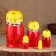 Matryoshka "Lydia", red scarf, 5 puppet, 18 cm, mix