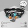 Bracelet Skin "Blub" with beads, 3 threads, colored, d = 5 cm