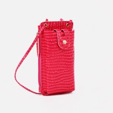 Baby bag on magnet, long belt, pink color