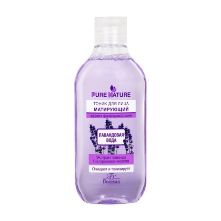 Floresan Pure Natural Tonic Mating "lavender water" Effect of porcelain leather, 300 ml-2