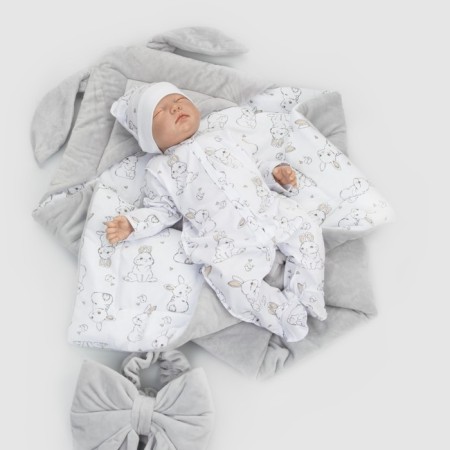 Kinderlitto Rabbits, 4 items, height 50-56 cm, gray-gray-5