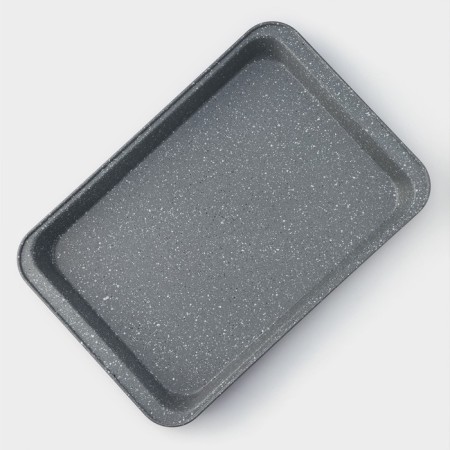 Baking sheet for baking, 42 × 28.5 × 5 cm, anti -stick coating, color gray color-2