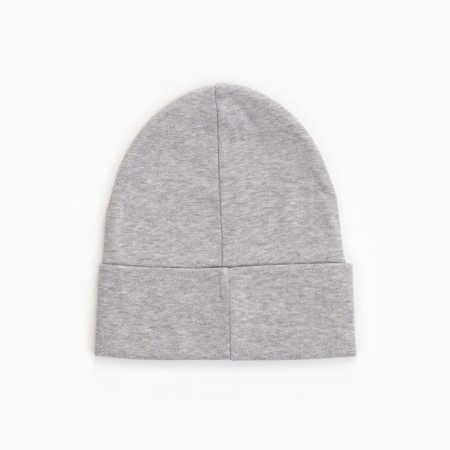 Baby hat, color gray melange, size 50-52