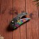 Wooden souvenir "Automatic folding knife" multi -colored vintage