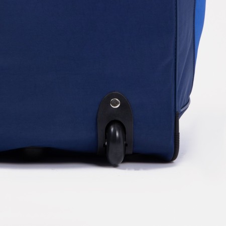 Road bag on wheels, a lightning department, shoe department, 3 outer pockets, a long belt, blue color/Vasilent-3