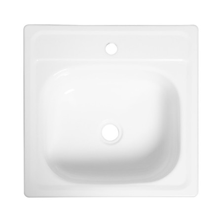 Steel kitchen washing "Santex", 500 x 500 x 160 mm, enameled, with brackets