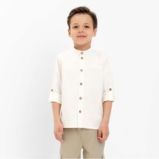 Рубашка джинсовая детская KAFTAN размер  32 (110-116 см), бежевый