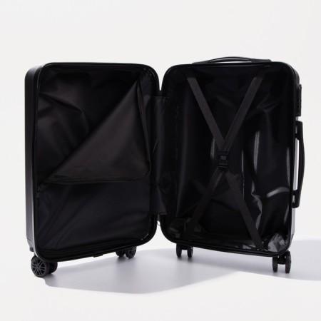 Small suitcase 20 "on lightning, code castle, black color-6