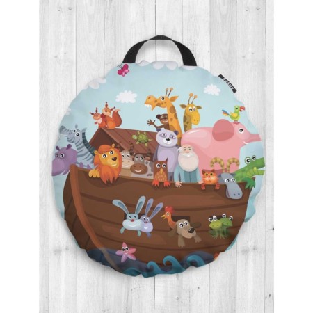 Pillow Siddle "Saved Animals", Decorative, D = 52 cm