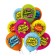 Latex ball 12 "" With DR! Comics! ", Pastel, 1-land, set 25 pcs., Mix