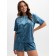 The female set (T -shirt and shorts) KAFTAN VELVET p. 44-46, blue